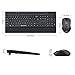 2.4G Wireless Keyboard and Mouse Combo Full-Size Keyboard and Portable Mobile Optical Mice,Long Battery Life,Black