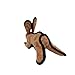 TUFFY - World's Tuffest Soft Dog Toy - Barnyard Brown Rabbit - Squeakers - Multiple Layers. Made Durable, Strong & Tough. Interactive Play (Tug, Toss & Fetch). Machine Washable & Floats