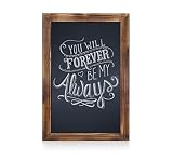 HBCY Creations Rustic Torched Wood Magnetic Wall Chalkboard, Extra Large Size 20" x 30", Framed Decorative Chalkboard - Great for Kitchen Decor, Weddings, Restaurant Menus and More! ... (20" x 30")...