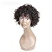 YAMI Kinky Curly Human Hair Wig Short Curly Wig Short Human Hair Wigs for Black Women Brazilian Kinky Curly Wigs With Bangs No LACE Front Natural Color …