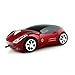 Leegoal Car Shaped USB Wired Optical Mouse for Notebook Laptop PC (Red)