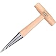 Pokey Planter Wooden Handle Garden Tool for Planting Bulbs and Seedlings | Stainless Steel Tip | Comfortable Grip | Precise H