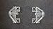 Hold Down Plastic Bracket for 2 inch Horizontal Blind- Pack of 2 - Clear with Screws