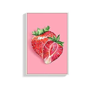 Framed Canvas Wall Art for Living Room, Bedroom Colorful Fruits Canvas Prints for Home Decoration Ready to Hang - 16x24 inches