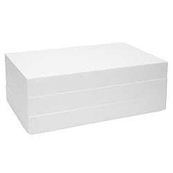 3 Pack Craft Foam Blocks for DIY, 2 Inch Thick