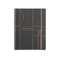 Fringe Vegan Leather Project Book, 160 pages, 7 x 8.375 Inches, TN Circle Grid Charcoal (962058)