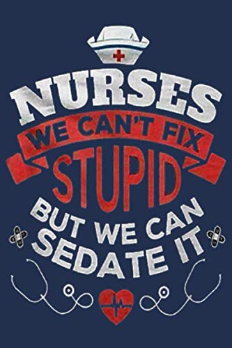 Funny Registered Nurse Gifts For Nurses Nursing day Notebook 6" x 9"