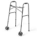 Medline Heavy Duty Bariatric Extra Wide Folding Walker wtih 5