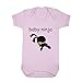 Baby Ninja Cotton Baby Bodysuit One Piece Soft Pink 12 Months