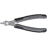 KNIPEX Tools - Electronics Super-Knips, INOX Steel, ESD (7803125ESD), 5-Inch