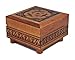 Celtic Knot Decorated Handmade Wood Polish Box with Secret Opening