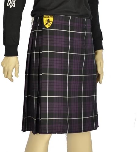 grey and purple kilt