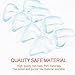 BaBaMate Table Corner Protectors, 8PCS Cushioned Childproofing Toddlers, Baby & Child Bumpers & Guards with 3M Adhesive, Updated Mini Size and Artistic Design-Clear
