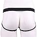 YiZYiF Men's Open Butt Jockstrap Briefs Mesh Fishnet Underwear Black Medium