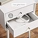 Nathan James Harper Modern Nightstand Side Accent or End Table with Storage Drawer, 1, White