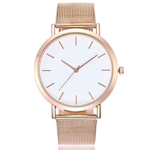 Clearance Women Watch Fashion Steel Watch Daoroka Casual Quartz Stainless Band Marble Strap Analog Wrist (Rose Gold)