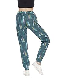 Pantalones de deporte para dama, estilo bohemio, hilo teñido de algodón