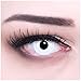 Women Multicolor Cute Charm and Attractive Fashion Eye Accessories Cosmetic Makeup Eye Shadow - White Halloween Carnival with Contact Lens Case By Biuti TM