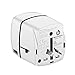 All in ONE Universal Plug Power Adapter with 4 Fast Charging USB Ports - International Travel US to UK, Europe, AUS, Italy, China Compatible with Sockets Over 150 Countries [UL Test Pass]