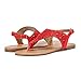 DREAM PAIRS MEDINIE Women Rhinestone Casual Wear Cut Out Flat Sandals
