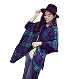Sannysis Blanket Oversized Tartan Scarf Wrap Shawl Plaid Cozy Checked