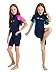 NATYFLY Kids Wetsuit Premium 2mm Neoprene Short Sleeve Youth Shorty Wetsuit for Girls Boys Child