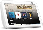 Echo Show 8 (2e génération, sortie 2021) | Affichage intelligent HD avec Alexa et caméra 13 MPX | Blanc Glacie
