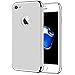 iPhone 7 case,Coocolor 3 in 1 Ultra Thin and Slim Design Coated Premium Non Slip Surface Shockproof Plating Metal Texture Skin Protector For Apple iPhone 7-Silver