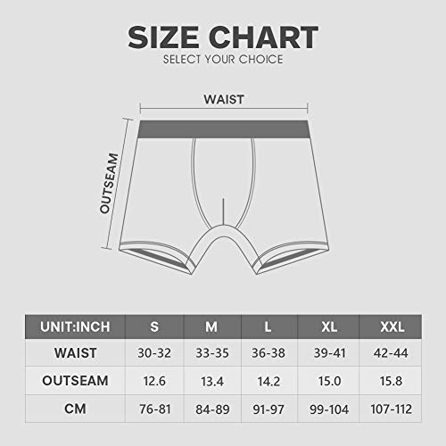 Mens Boxer Briefs No Rideup Cotton Underwear Men Pack Assorted Colours