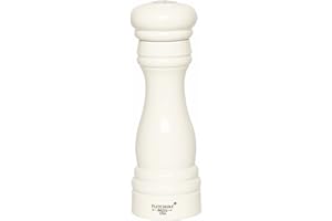 FLETCHERS MILL Fletchers' Mill Federal Salt Shaker, White, 6 Inch, Adjustable Coarseness Fine to Coarse, MADE IN U.S.A.