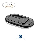 Webcam Cover - Black Slider - NEW STRONGER ADHESIVE - iPhone Android Laptops Macbooks PCs Tablets Smartphones – Swiss Made Quality - Covers Camera for Privacy and Security against Cam Hacks