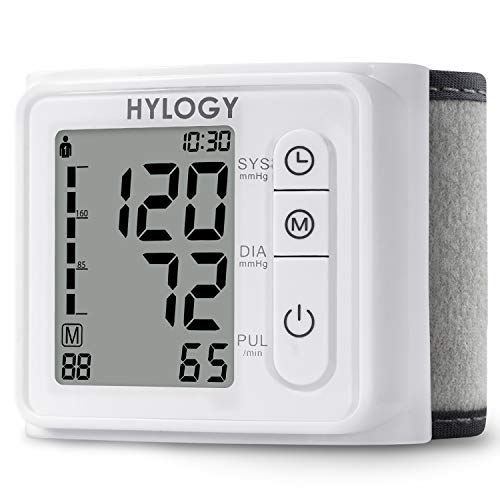 Wrist Blood Pressure Monitor, HYLOGY Blood Pressure Monitor Fully Automatic Blood Pressure and