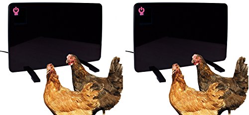 Cozy Products Safe Chicken Coop Pet Heater 200W Flat Panel Technology, One Size, Black (Pack of 2) - Thumbnail 2