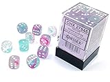 Chessex Nebula 12mm d6 Wisteria/White w/Luminary