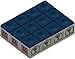 Silver Cup Billiard/Pool Cue Chalk Box, Blue, 12 Cubes