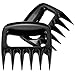 i Kito BBQ Meat Claws Pulled Pork Shredder Bear Paw, Meat Handler Carving Forks- Claw Handler Set for Pulling Brisket from Grill Smoker or Slow Cooker - Barbecue Paws (2, Black)