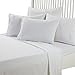 EASELAND Bed Sheet Set - Queen Size Sheets 6 Pieces Bedding Sheet & Pillowcases Sets, Brushed Microfiber Sheet with Deep Pocket Fits 8 to 16 Inch(Queen,White)