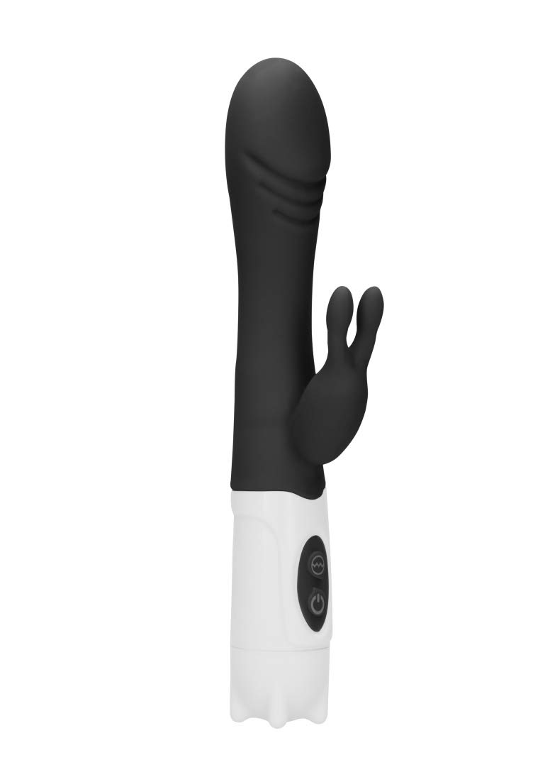 GC. - 10 Speed ​​Silicone Rabbit Vibrator - Black