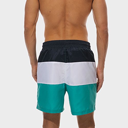 Men Summer Beach Shorts, JOYFEEL Bermudas Stripe Quick Dry Sports Shorts Elastic Drawstring Workout Gym Shorts Pants Green
