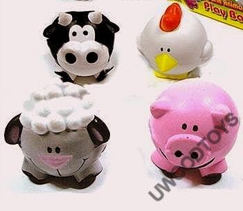 farm animal stress balls