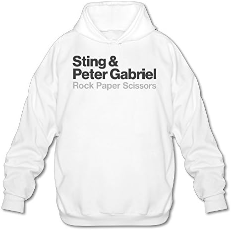 Mason Holstein Sting Peter Gabriel Men's Graphic Hoodie Coat White