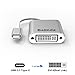 Belinda USB C to DVI Adapter, USB 3.1 Type C (USB-C) to DVI Adapter with Aluminium Case for 2017 MacBook Pro/Samsung Galaxy S8