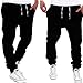 Men Pants,Baomabao Summer Tideway Leisure Clothing Casual Jogger Pants (L, Black)