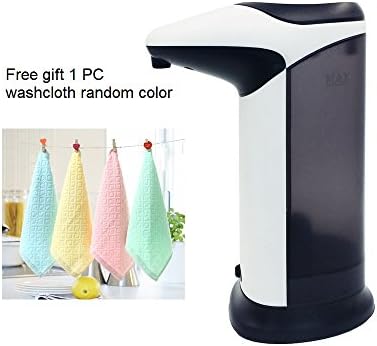 Luxhomespace Automatic Soap Dispenser - Infrared Motion Touchless Fingerprint Resistant Sensor Soap Despenser Waterproof Base for Kitchen Bathroom Sanitizer Shampoo Lotion