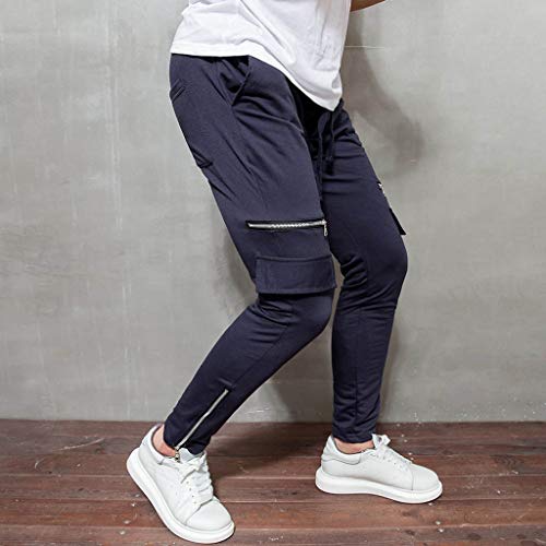 Men's Fashion Plaid Slim Fit Running Jogging Sweatpants Trousers Pants Authentics Trousers (M-3XL)