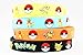Moddan Pokemon Rubber Bracelets - Perfect for party favors and birthdays (12 Wristbands)