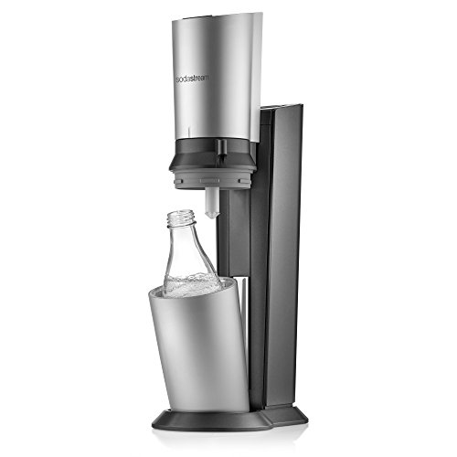 SodaStream Crystal Sparkling Water Maker Starter Kit, Black and Silver