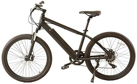 SR Motor Aluminum Unisex 250 Watt 50 KM Range Pedal Assist System Premium Electric All-Mountain Cycle with 36V 10.4AH Lithium Ion Battery, Black, Wheel Size 26 inches, Steel Frame, Over 23 Years