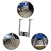 DasMarine 3 Step Ladder 316 Stainless Steel Telescoping Ladder, 900 Pound Capacity for Marine Yacht/Swimming Pool with Retaining Strap (3 Step Ladder)
