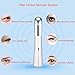 Heated Sonic Vibration Eye Roller Massager, Seed Rechargeable 40℃ Under Eye Zone Facial Massager Wand Pen with High Frequency Vibration Relieving Dark Circles Fatigue and Puffiness Two Modes